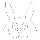 animal clamshell bunny 001